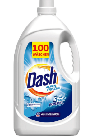 DASH гел за пране 100/110пр Alpin Frische 3 формула