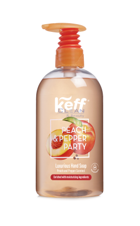 САНО KEFF Течен сапун 0,5л Праскова и Черен пипер