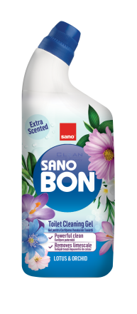 Сано WC гел за почистване на тоалетна 750мл Лотус и Орхидея