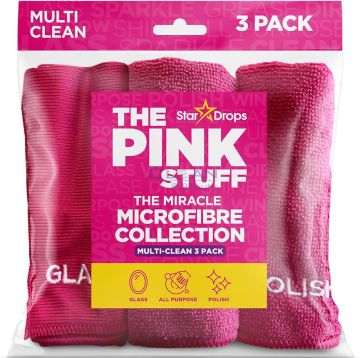 THE PINK STUFF кърпи микрофибър Multi clean 3бр