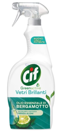 CIF GREEN ACTIVE СПРЕЙ ЗА ПОЧИСТВАНЕ НА СТЪКЛО 650мл BERGAMOTTO