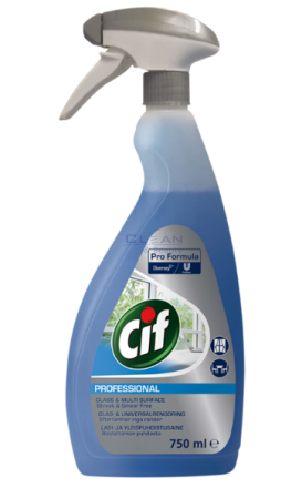 CIF PROFESSIONAL СПРЕЙ ЗА ПОЧИСТВАНЕ НА ПРОЗОРЦИ И ОГЛЕДАЛА 750мл
