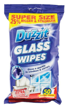 МОКРИ КЪРПИ DUZZIT  за прозорци 50бр Extra strong