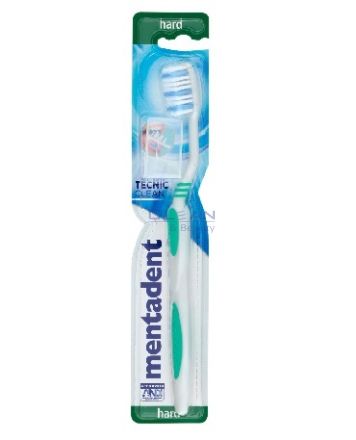 ЧЕТКА ЗА ЗЪБИ MENTADENT TECNIC CLEAN ТВЪРДА