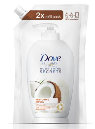 ТЕЧЕН САПУН DOVE ПЪЛНИТЕЛ RESTORING RITUAL 500 мл.