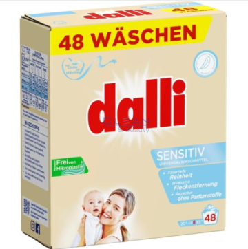 DALLI ПРАХ ЗА ПРАНЕ 48пр 3,12кг SENSITIV/БЕБЕ