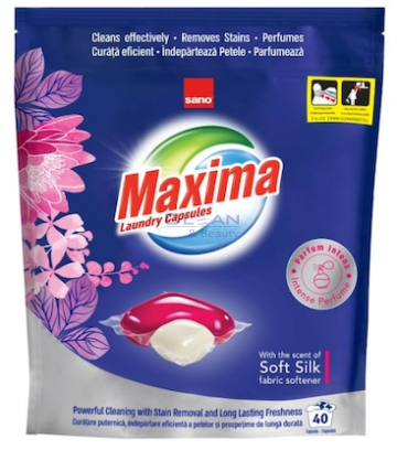 Сано капсули за пране Мека коприна 40бр