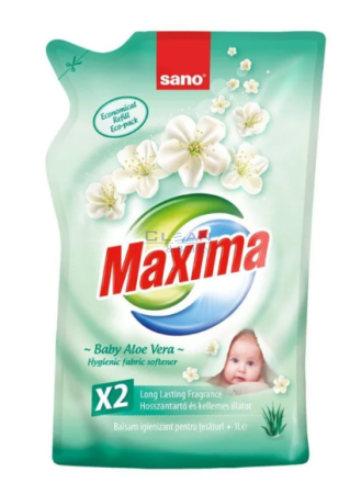 Омекотител Сано Максима 1л плик зелен бейби алое вера