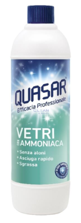 QUASAR ЗА ПОЧИСТВАНЕ НА СТЪКЛА С АМОНЯК ПЪЛНИТЕЛ 580мл.
