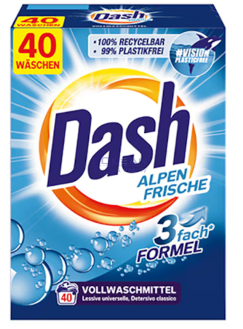 DASH ПРАХ ALPIN FRISCHE 2.6 КГ 40пр 3 формула