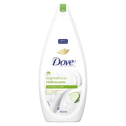 ДУШ ГЕЛ DOVE  750мл с 1/4 крем хидратант VERDE E CETRIOLO