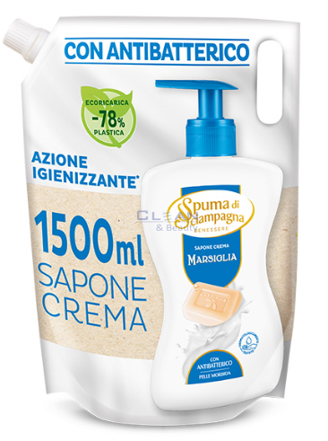 ТЕЧЕН САПУН SPUMA DI SC. ПЪЛНИТЕЛ 1,5 л. MARSIGLIA ABC