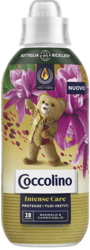 COCCOLINO ОМЕКОТИТЕЛ за 28 ПРАНЕТА SANDALO & CAPRIFOGLIO 645 мл