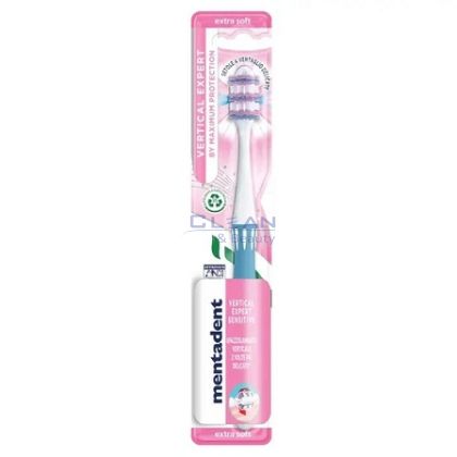 ЧЕТКА ЗА ЗЪБИ MENTADENT VERTICAL EXPERT SENSITIVE EXTRA SOFT