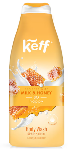 САНО KEFF Душ гел 500мл Мед и Мляко