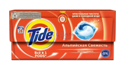 TIDE ALL in 1 КАПСУЛИ ЗА ПРАНЕ УНИВЕРСАЛ 28бр. ALPINE FRESH