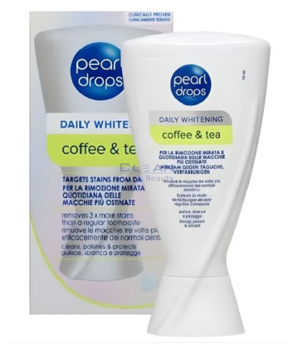 ПАСТА ЗА ЗЪБИ PEARLDROPS ИЗБЕЛВАЩА ГЕЛ 50мл COFFEE & TEA