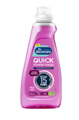 Д-р Бекман Бърз течен перилен препарат 800мл. Защита на цветовете 