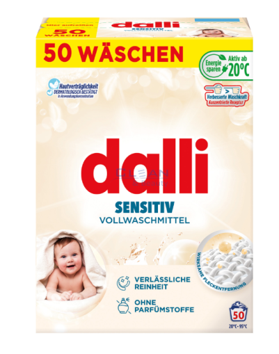 DALLI ПРАХ ЗА ПРАНЕ 50пр 2,5кг SENSITIV/БЕБЕ