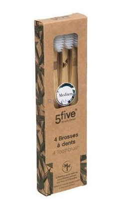 ЧЕТКА ЗА ЗЪБИ 5Five 4бр Bamboo