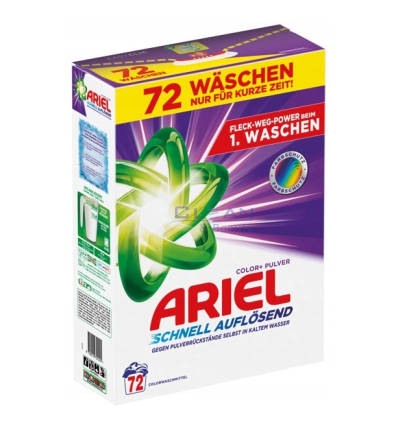 ARIEL прах за пране 72пр 3,96кг COLOR