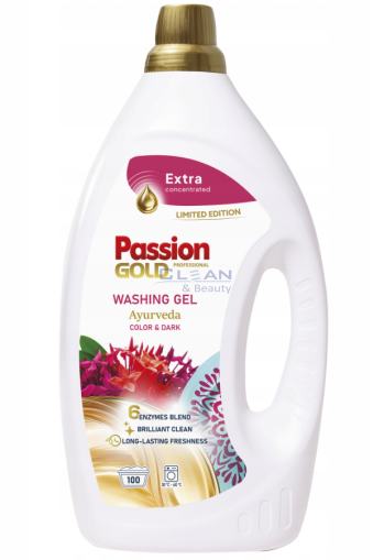 PASSION GOLD ГЕЛ ЗА ПРАНЕ 100пр 3,5л ЦВЕТНО И ТЪМНО AYURVEDA
