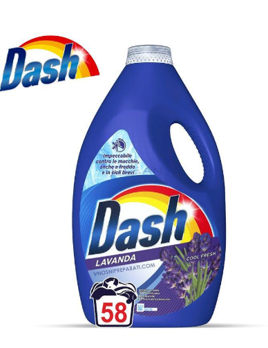 DASH ГЕЛ ЗА ПРАНЕ 2,90л 58пр. LAVANDA