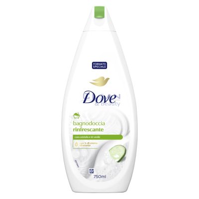 ДУШ ГЕЛ DOVE  750мл с 1/4 крем хидратант VERDE E CETRIOLO