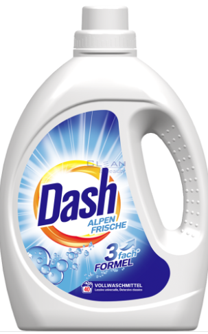 DASH гел за пране 40пр 2,2 кг ALPIN FRISCHE 3 формула