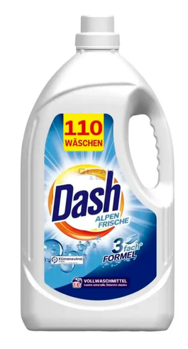 DASH гел за пране 110пр 4,95л Alpin Frische 3 формула
