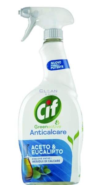 CIF GREEN ACTIVE ANTICALCARE СПРЕЙ ЗА ПОЧИСТВАНЕ НА БАНЯ 650мл