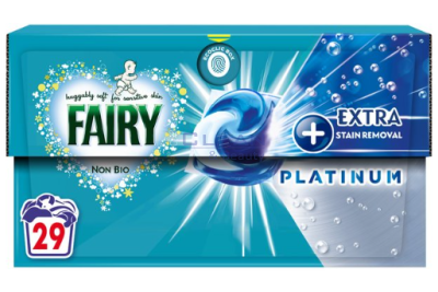 FAIRY NON BIO PLATINUM КАПСУЛИ PLATINIUM+stain removal 29бр