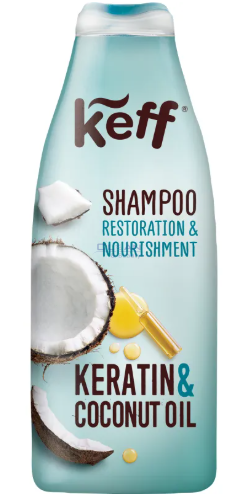 САНО KEFF ШАМПОАН КЕРАТИН И КОКОСОВО ОЛИО  500мл
