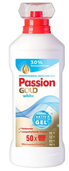 PASSION GOLD ГЕЛ ЗА ПРАНЕ 50пр 2л WHITE