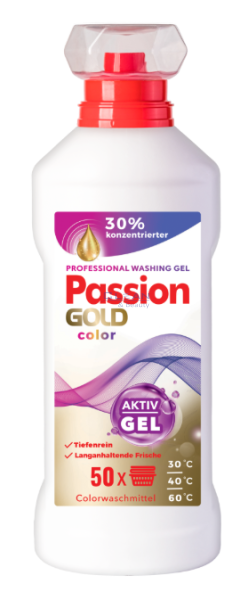 PASSION GOLD ГЕЛ ЗА ПРАНЕ 50пр 2л COLOR