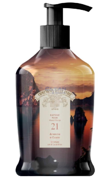COMPAGNIA DELLE INDIE ТЕЧЕН САПУН 21.ПОРТОКАЛ И КОЖА 300мл помпа