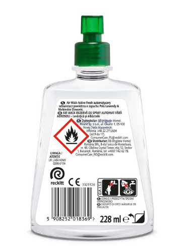 Еъруик Актив фреш Пълнител Лавандула и цвят от камбанка 228мл