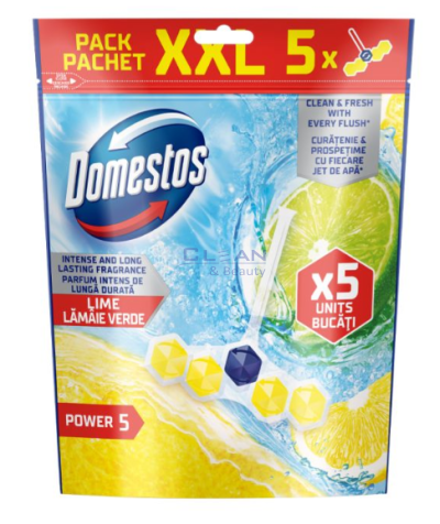Domestos WC блокче 5х50гр Пауър 5 Лимон 
