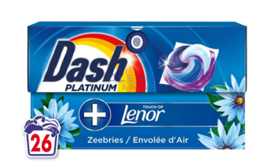 DASH капсули за пране 26 бр. 4in1 TOUCH OF LENOR SEA BREEZE